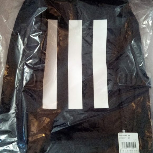 New Adidas 3 Stripes Black & White Backpack Unisex - Picture 9 of 9